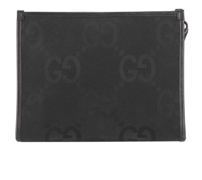 Jumbo GG Pouch, &pound;380, Accessories, Black, Canvas, Front view